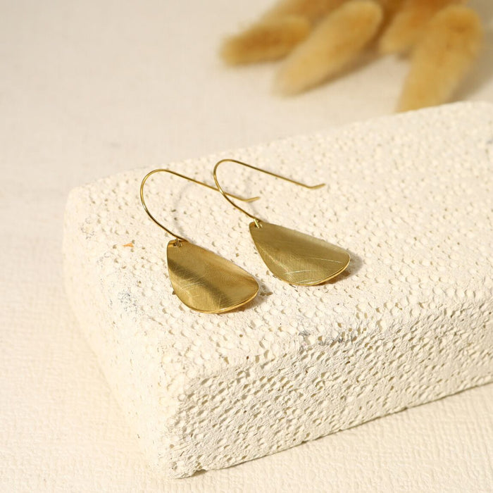 Boucles d'oreilles feuilles mattes