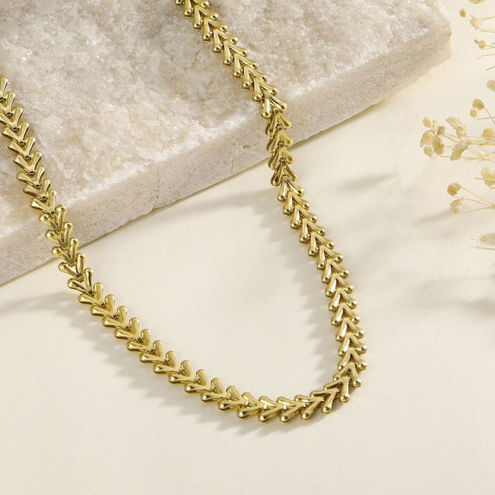 Collier maille multi V