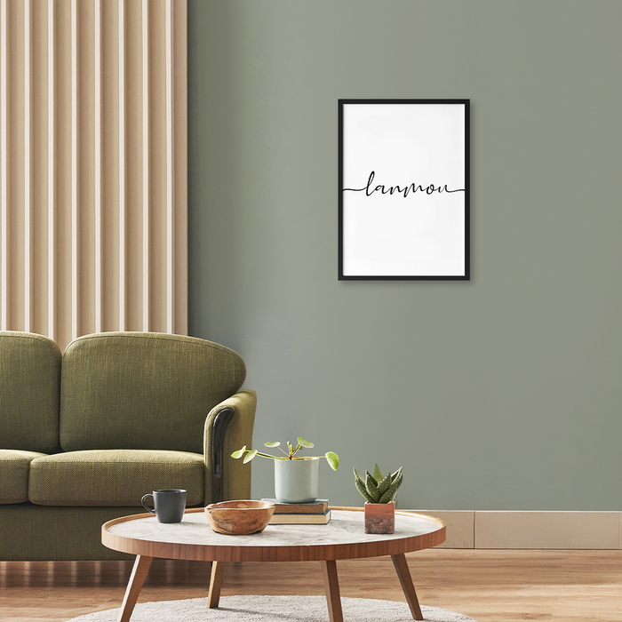 Affiche Poster Créole - Lanmou Calligraphie (50x70cm)