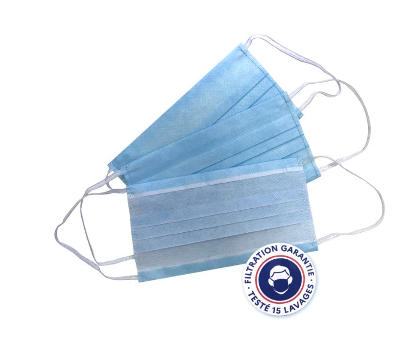 Lot de 3 masques AFNOR - BlueProtect