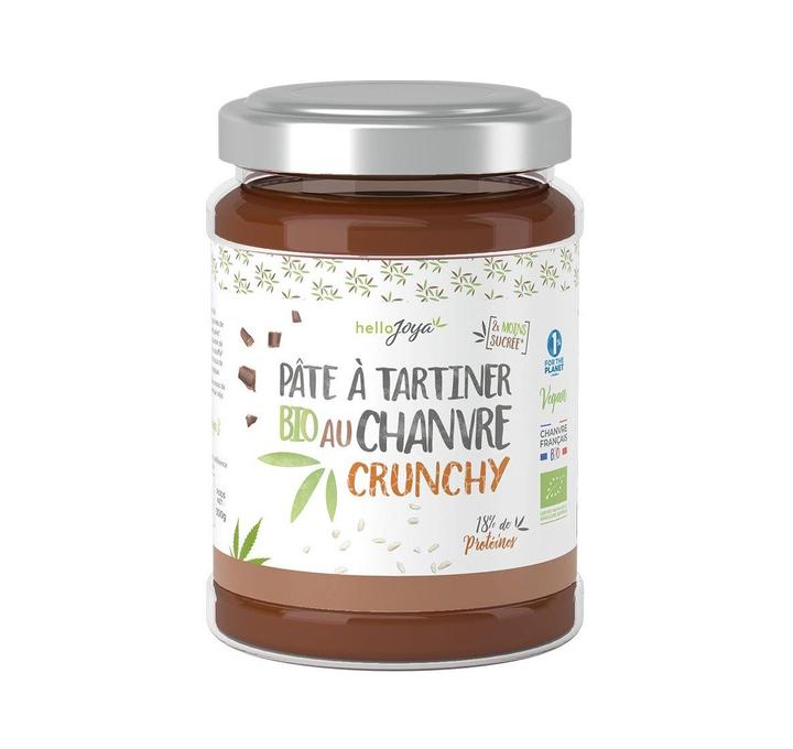 Pâte à tartiner bio au chanvre la crunchy - 300g - Hello Joya