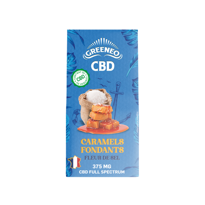 Caramels fondants fleur de sel 150 mg CBD - Greeneo