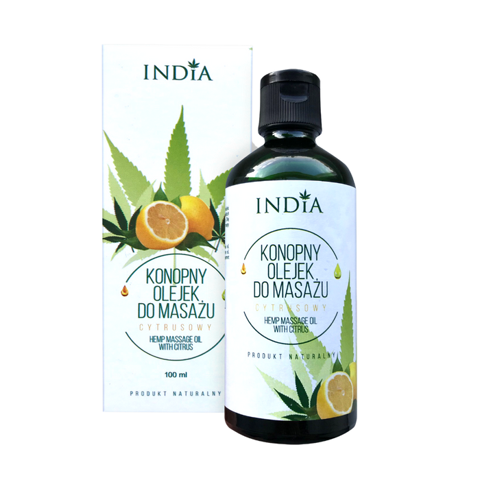 Huile de massage Chanvre et Citron - India