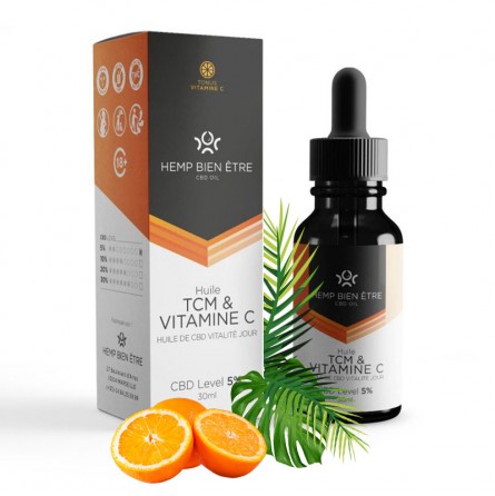 Huile Vitalité Jour - TCM Et Vitamine C - Hemp Bien-Être - 30ml