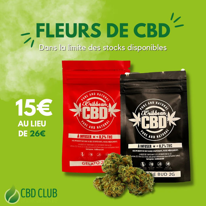 Fleur de CBD Gelato (indica) - 2gr - K'ribbean CBD