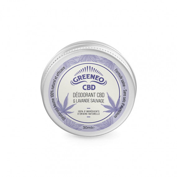 Déodorant Baume CBD et Lavande Sauvage - 30 ml - GREENEO