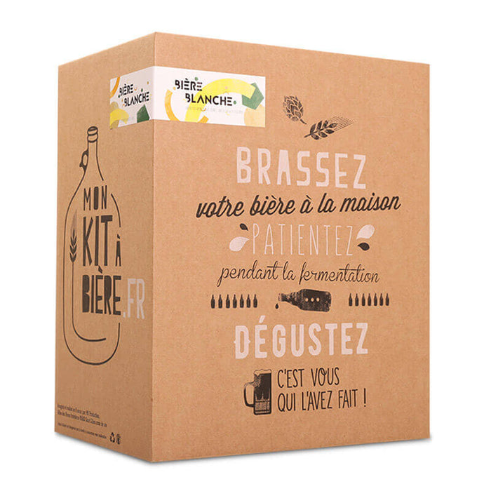 KIT COMPLET DE BRASSAGE ARTISANAL BIÈRE BLANCHE 5 LITRES