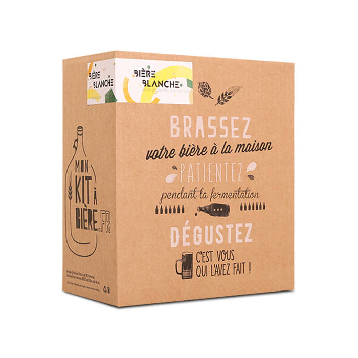 KIT INTERMÉDIAIRE DE BRASSAGE ARTISANAL BIÈRE BLANCHE 5 LITRES