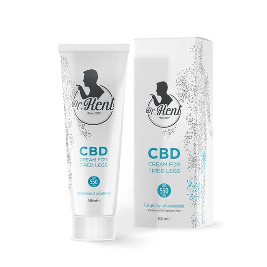 Crème au CBD pour jambes fatiguées Dr Kent - 100ml