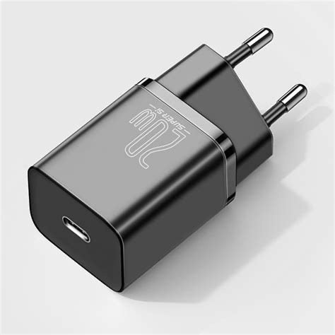 Chargeur secteur 20W USB C - noir