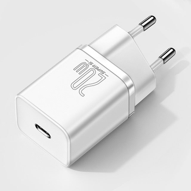 Chargeur secteur 20W USB C - blanc