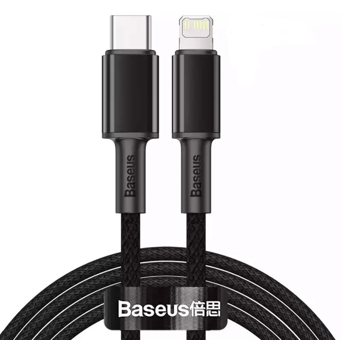 Câble recharge lightning iPhone - noir/gris
