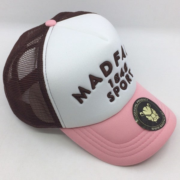 Casquette Trucker - brown/white/pink
