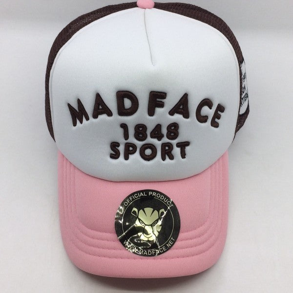 Casquette Trucker - brown/white/pink