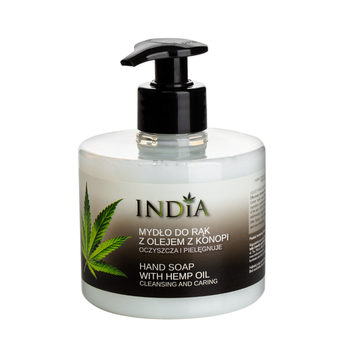 Le savon liquide pour les mains à l'huile de chanvre - INDIA