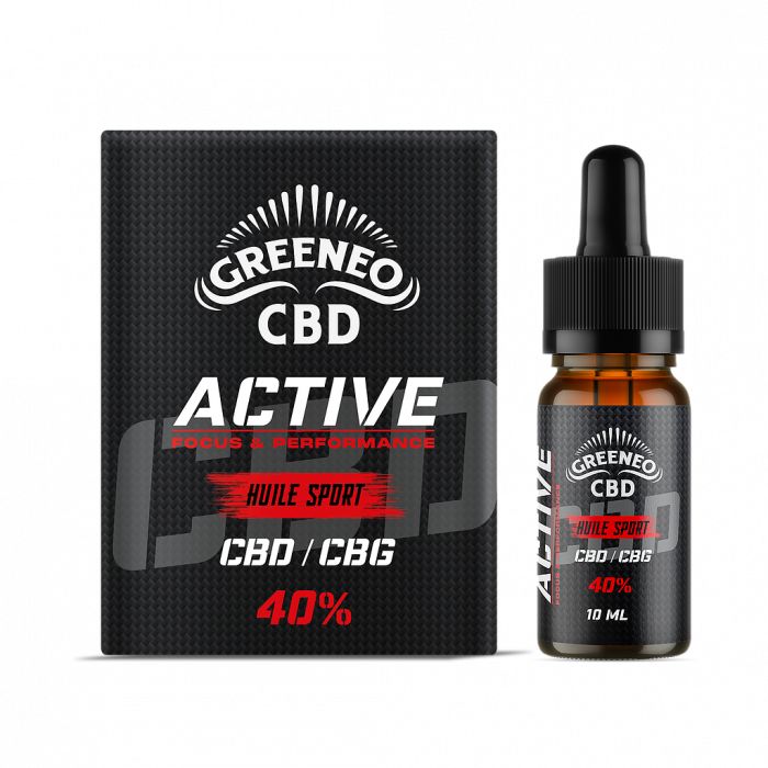 Greeneo Active - Huile de CBD/CBG - Plusieurs dosages disponibles